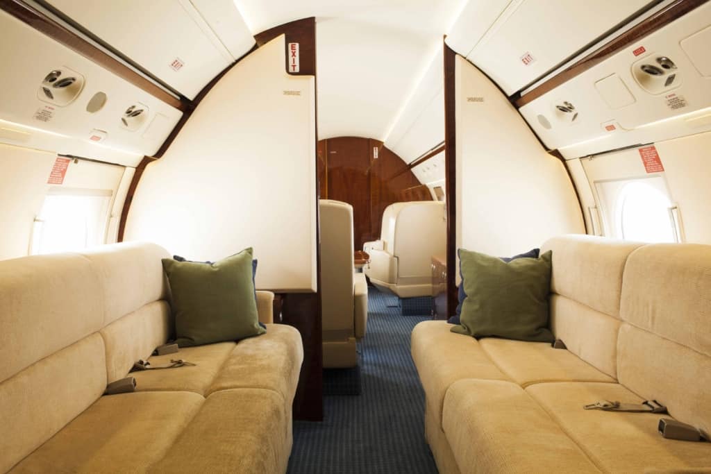 Gulfstream IV Interior_Aft-to-Fwd