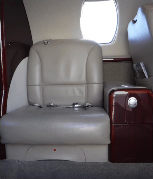 Citation CJ1+ Forward Cabin Side Facing Chair with Storage Cabinet